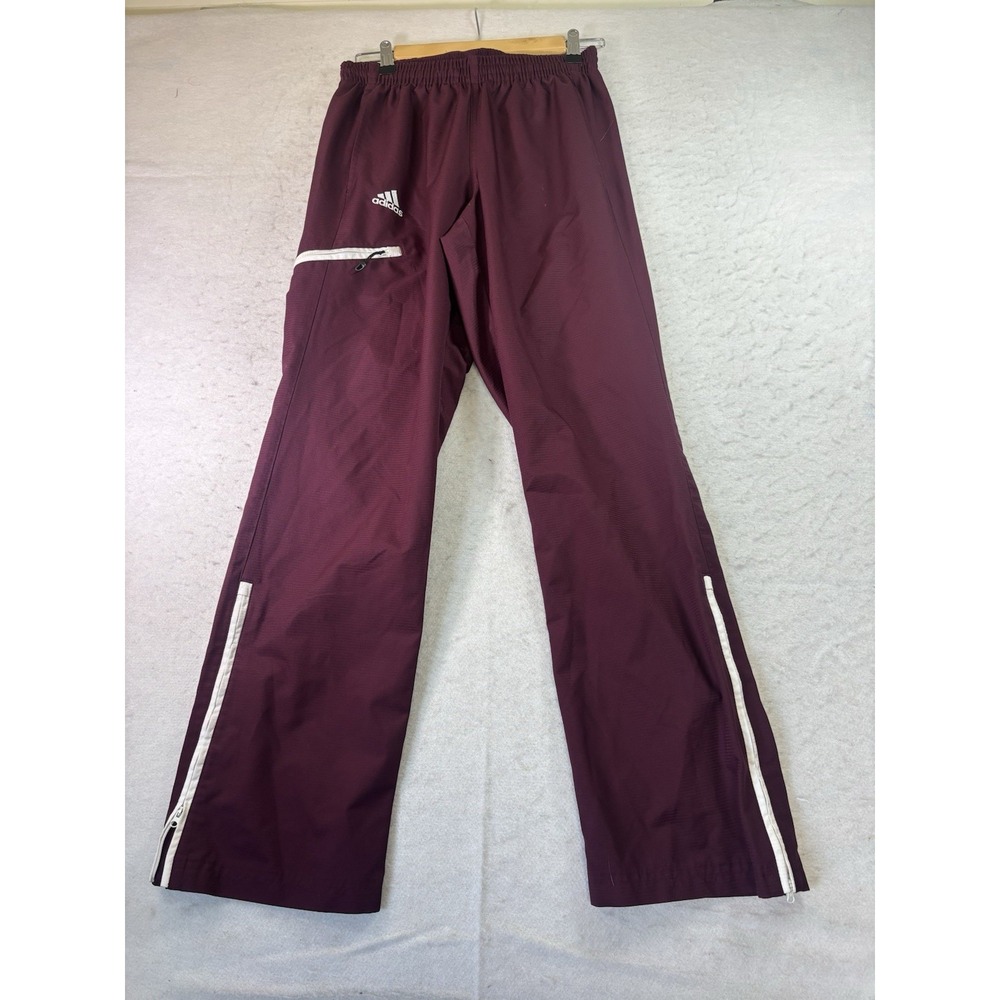 Adidas Training Warmup Pants Womens S Central Michigan CMU Leg Zippers Pockets